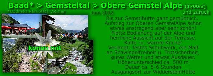 Gemsteltal - Alpe